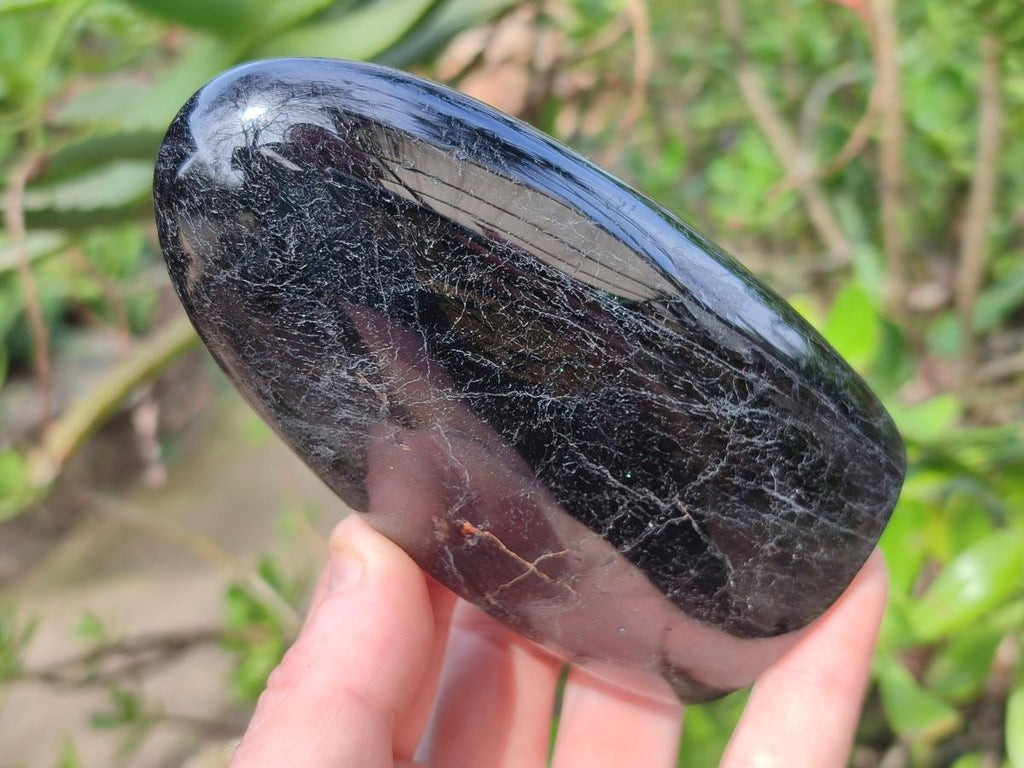 Polished Black Tourmaline Standing Display Pieces x 4 From Madagascar - Toprock Gemstones and Minerals 