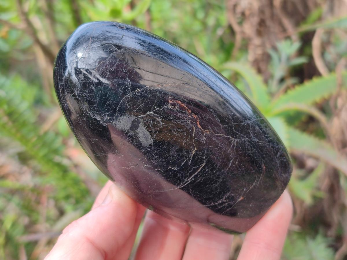 Polished Black Tourmaline Standing Display Pieces x 4 From Madagascar - Toprock Gemstones and Minerals 