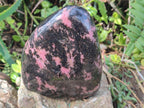 Polished Large Rhodonite Standing Display Piece x 1 From Ambindavato, Madagascar - Toprock Gemstones and Minerals 