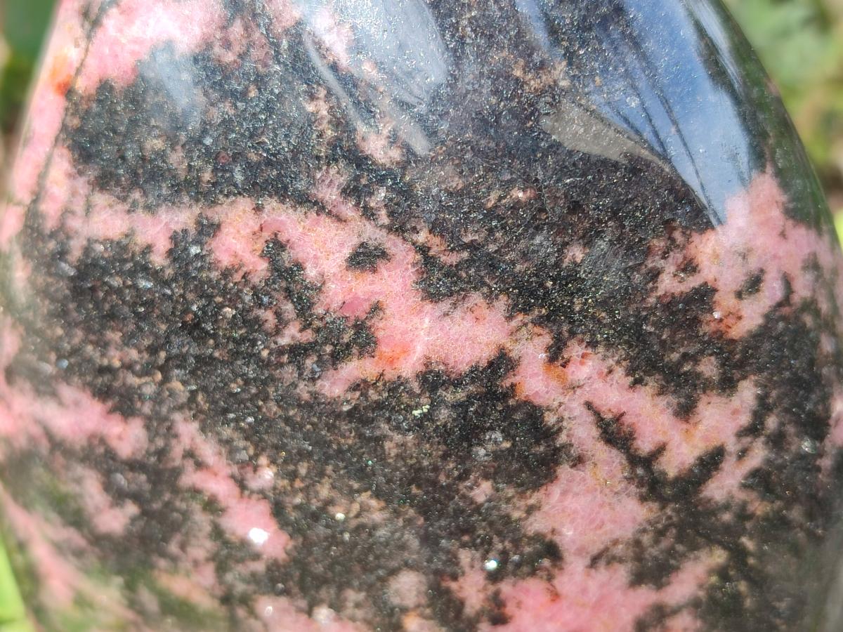 Polished Large Rhodonite Standing Display Piece x 1 From Ambindavato, Madagascar - Toprock Gemstones and Minerals 