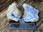 Natural Blue Lace Agate Specimens x 16 From Nsanje, Malawi - Toprock Gemstones and Minerals 