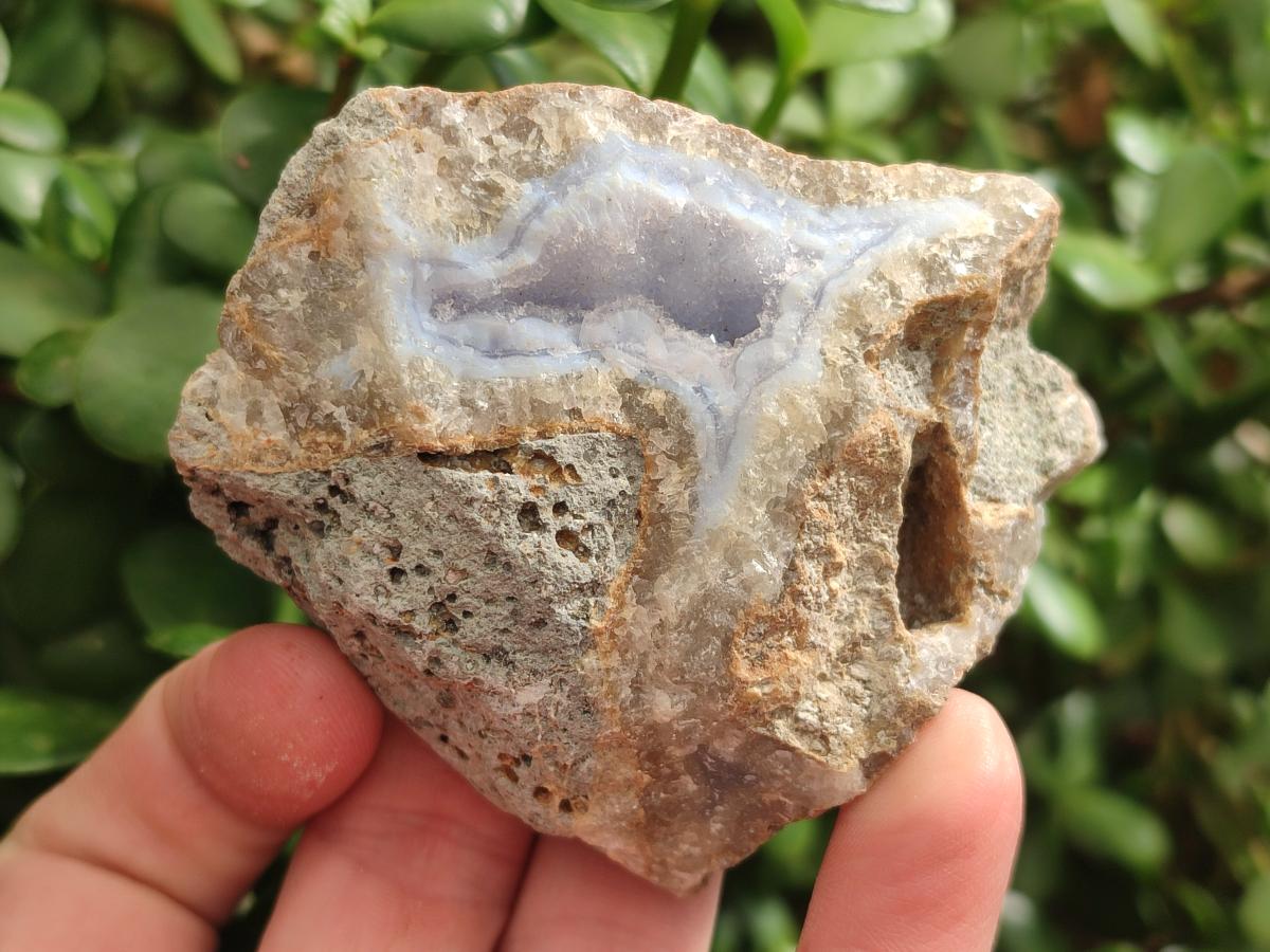 Natural Blue Lace Agate Specimens x 16 From Nsanje, Malawi - Toprock Gemstones and Minerals 