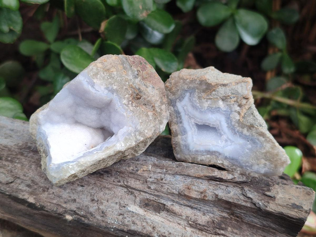 Natural Blue Lace Agate Specimens x 16 From Nsanje, Malawi - Toprock Gemstones and Minerals 