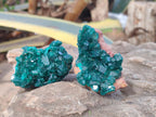 Natural Dioptase Specimens on Dolomite Matrix x 6 From Likasi, Congo - Toprock Gemstones and Minerals 