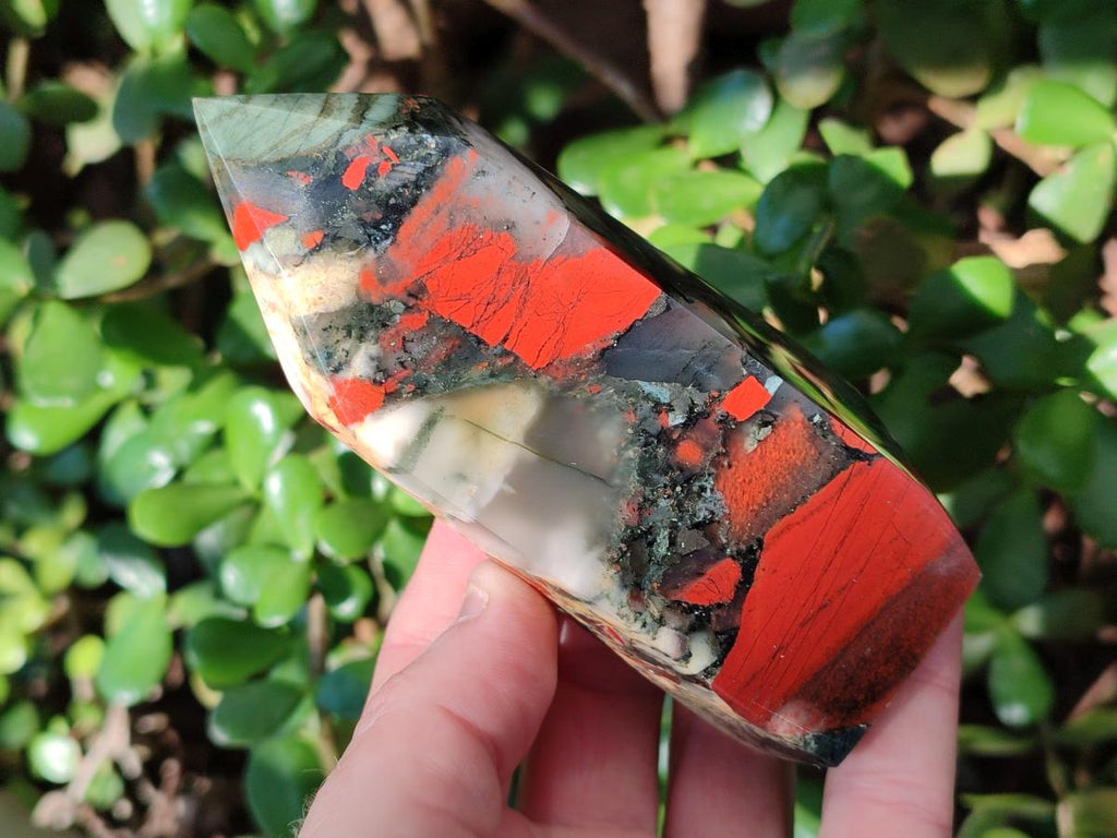 Polished Bloodstone Display Crystals x 3 From Swaziland - Toprock Gemstones and Minerals 
