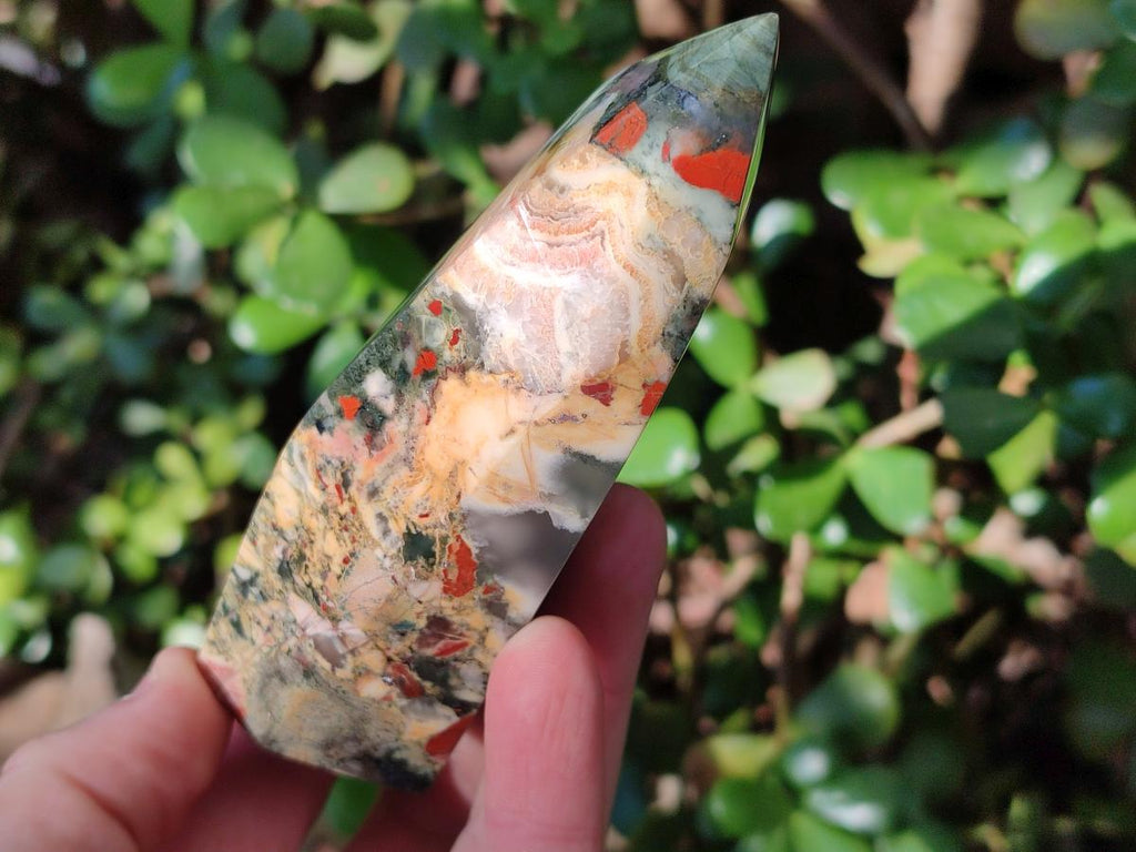 Polished Bloodstone Display Crystals x 3 From Swaziland - Toprock Gemstones and Minerals 