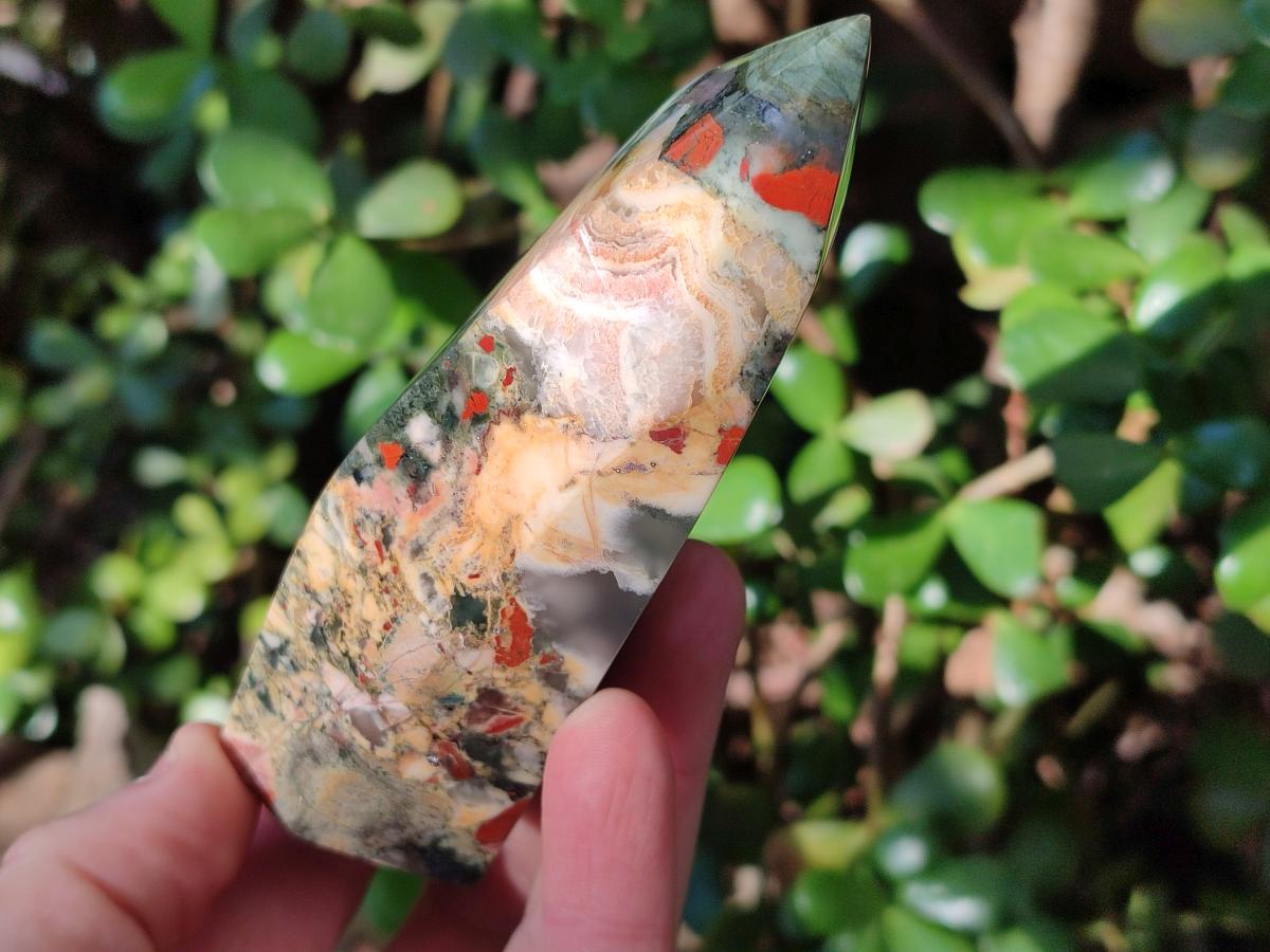 Polished Bloodstone Display Crystals x 3 From Swaziland - Toprock Gemstones and Minerals 
