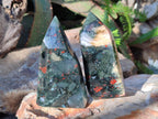 Polished Bloodstone Display Crystals x 3 From Swaziland - Toprock Gemstones and Minerals 