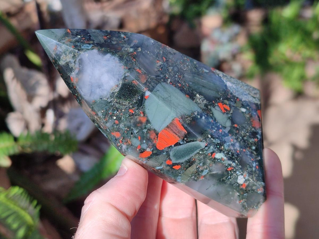 Polished Bloodstone Display Crystals x 3 From Swaziland - Toprock Gemstones and Minerals 