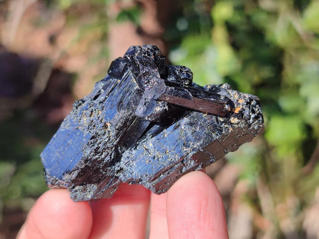 Natural Schorl Black Tourmaline Crystal Specimens x 12 From Erongo, Namibia - Toprock Gemstones and Minerals 
