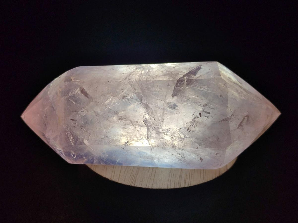 Polished Double Terminated Gemmy Rose Quartz Crystals x 3 From Madagascar - Toprock Gemstones and Minerals 