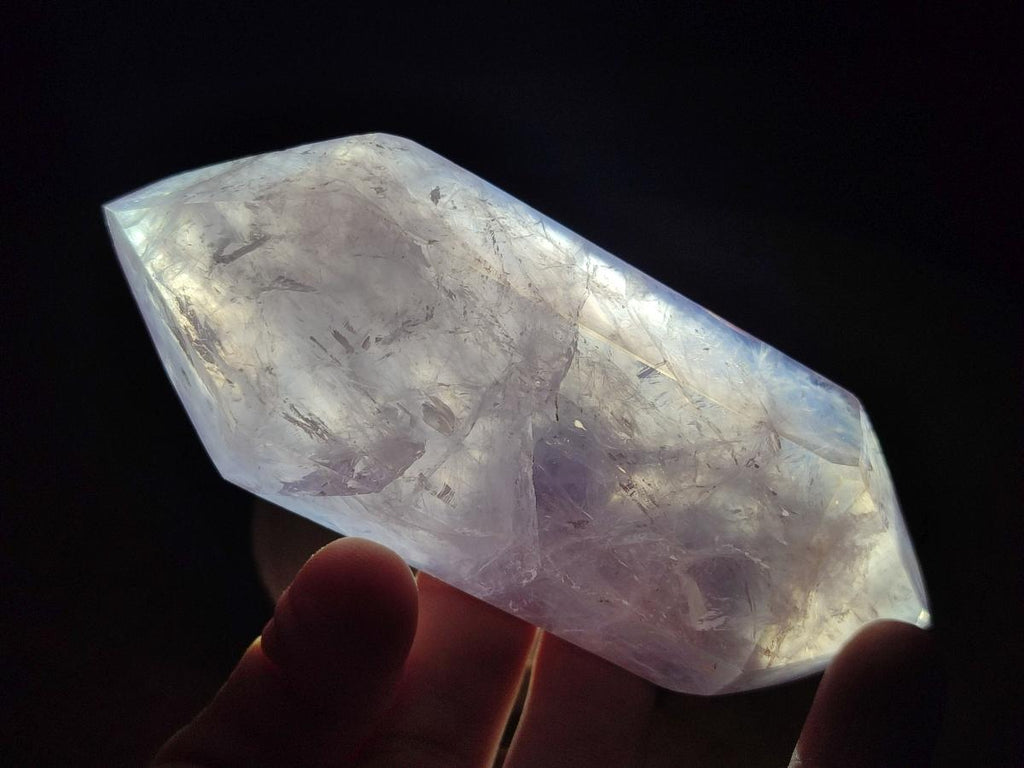 Polished Double Terminated Gemmy Rose Quartz Crystals x 3 From Madagascar - Toprock Gemstones and Minerals 