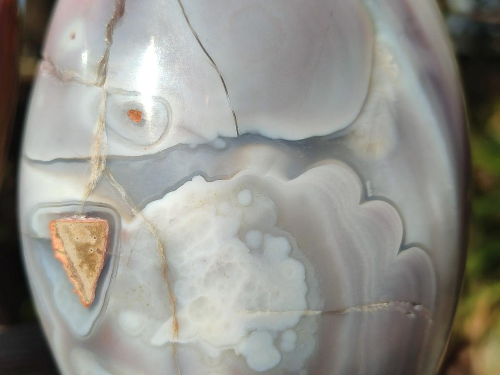 Polished and Natural Shashe River Agate Standing Display Pieces x 3 From Shashe River, Zimbabwe - Toprock Gemstones and Minerals 