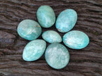 Polished Amazonite Palm Stones x 24 From Madagascar - Toprock Gemstones and Minerals 