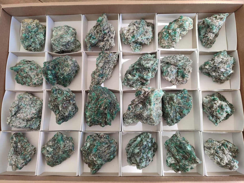 Natural Emerald Mica 'Mutokolite' Cobbed Specimens x 24 From Mutoko, Zimbabwe - Toprock Gemstones and Minerals 
