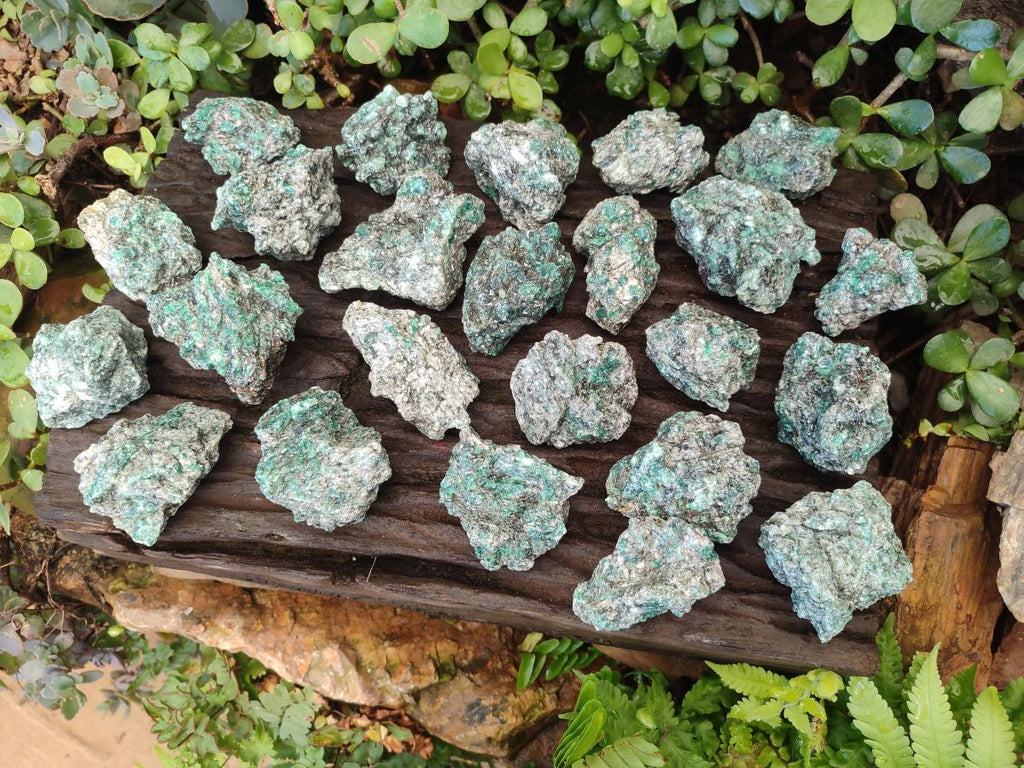 Natural Emerald Mica 'Mutokolite' Cobbed Specimens x 24 From Mutoko, Zimbabwe - Toprock Gemstones and Minerals 