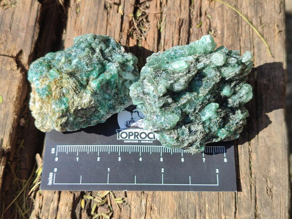 Natural Emerald Mica 'Mutokolite' Cobbed Specimens x 24 From Mutoko, Zimbabwe - Toprock Gemstones and Minerals 