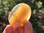Polished Banded Agate Galets x 35 From Madagascar - Toprock Gemstones and Minerals 