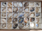 Polished Banded Agate Galets x 35 From Madagascar - Toprock Gemstones and Minerals 