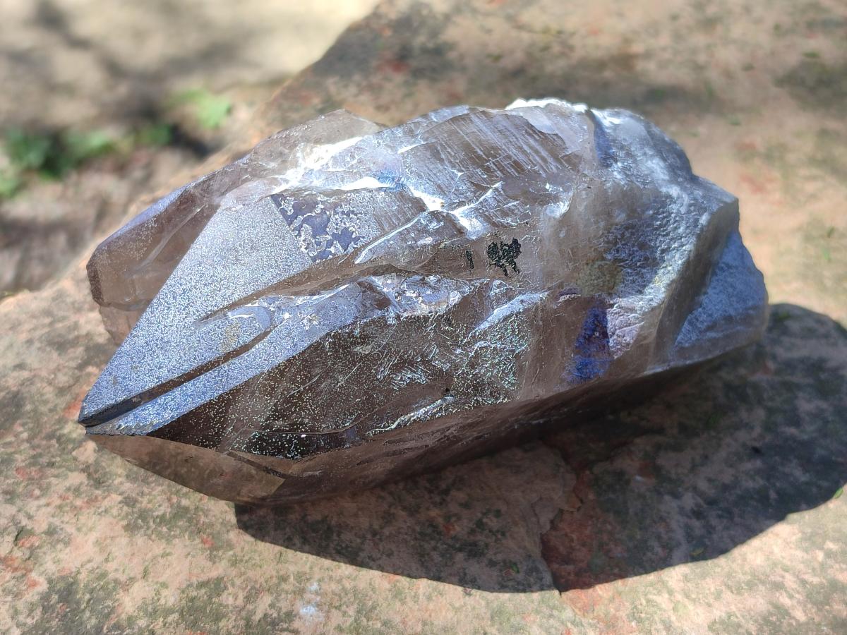 Natural Large Smokey Quartz Crystals x 2 From Mulanje, Malawi - Toprock Gemstones and Minerals 