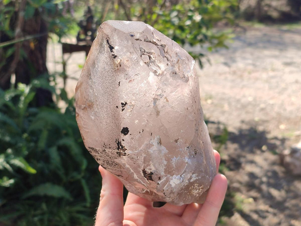 Natural Large Smokey Quartz Crystals x 2 From Mulanje, Malawi - Toprock Gemstones and Minerals 