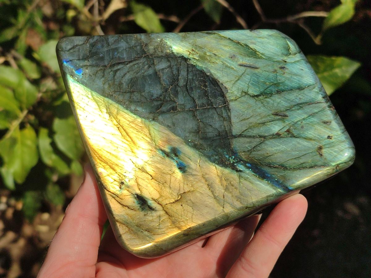 Polished Labradorite Standing Display Pieces x 3 From Madagascar - Toprock Gemstones and Minerals 