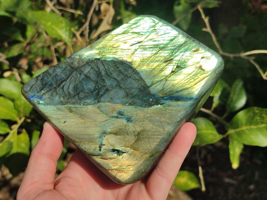 Polished Labradorite Standing Display Pieces x 3 From Madagascar - Toprock Gemstones and Minerals 