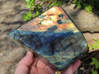 Polished Labradorite Standing Display Pieces x 3 From Madagascar - Toprock Gemstones and Minerals 