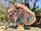 Natural Large Dioptase on Dolomite Specimen x 1 From Mashamba East Mine, Congo - Toprock Gemstones and Minerals 