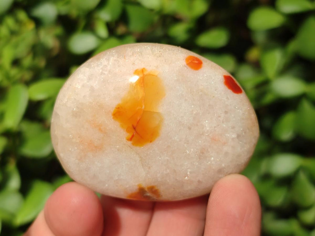 Polished Carnelian Agate Gemstone Galets x 20 From Madagascar - Toprock Gemstones and Minerals 
