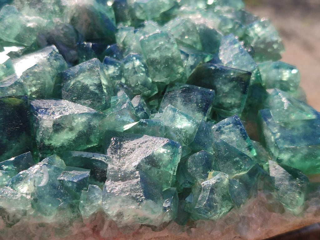 Natural Large Green Cubic Fluorite Specimen x 1 From Mandrosonoro, Madagascar - Toprock Gemstones and Minerals 