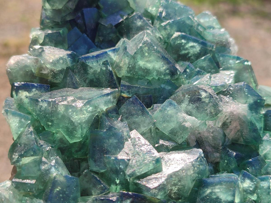 Natural Large Green Cubic Fluorite Specimen x 1 From Mandrosonoro, Madagascar - Toprock Gemstones and Minerals 