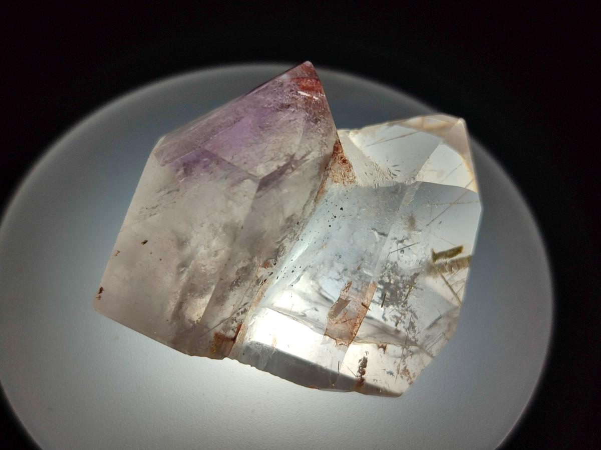 Polished Purple Window Amethyst Crystals x 20 From Akansobe, Madagascar - Toprock Gemstones and Minerals 