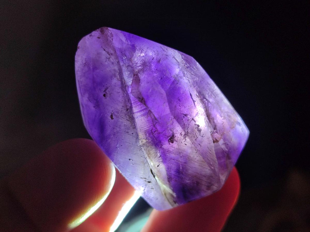 Polished Purple Window Amethyst Crystals x 20 From Akansobe, Madagascar - Toprock Gemstones and Minerals 
