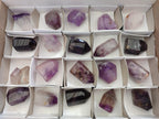 Polished Purple Window Amethyst Crystals x 20 From Akansobe, Madagascar - Toprock Gemstones and Minerals 