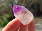 Polished Purple Window Amethyst Crystals x 20 From Akansobe, Madagascar - Toprock Gemstones and Minerals 
