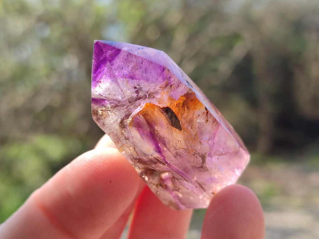 Polished Purple Window Amethyst Crystals x 20 From Akansobe, Madagascar - Toprock Gemstones and Minerals 