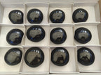 Polished Large Black Basalt Galets x 12 From Madagascar - Toprock Gemstones and Minerals 