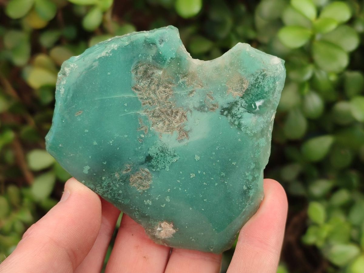 Polished One Side Mtorolite Chrysoprase Slices x 12 From Mutorashanga, Zimbabwe - Toprock Gemstones and Minerals 