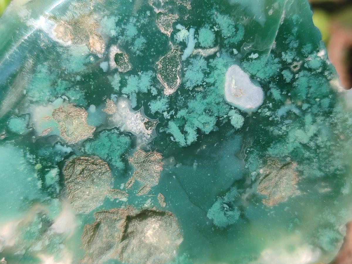Polished One Side Mtorolite Chrysoprase Slices x 12 From Mutorashanga, Zimbabwe - Toprock Gemstones and Minerals 