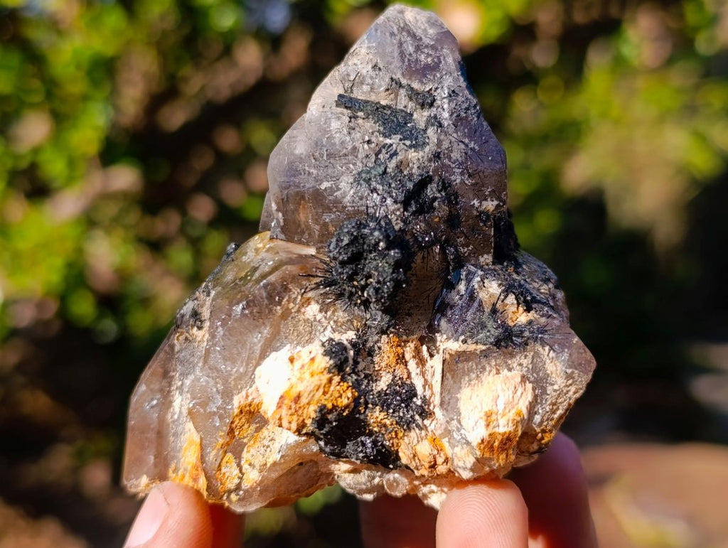 Natural Smokey Quartz Crystals and Cluster with Associated Minerals x 4 From Erongo, Namibia - Toprock Gemstones and Minerals 