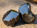 Natural Schorl Black Tourmaline Specimens x 12 From Erongo, Namibia - Toprock Gemstones and Minerals 