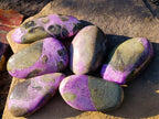 Polished Stichtite Standing Display Pieces x 6 From Barberton, South Africa - Toprock Gemstones and Minerals 