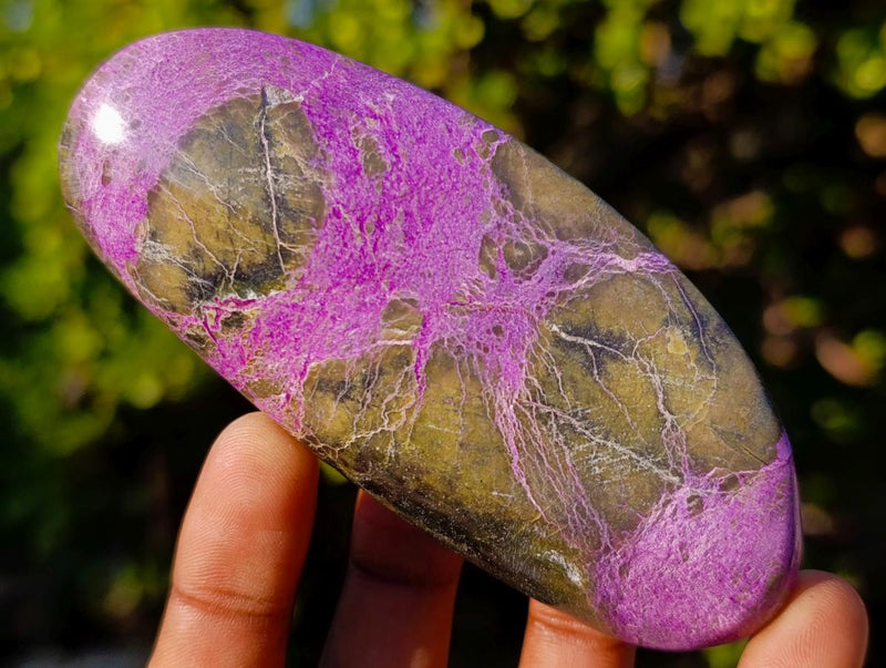 Polished Stichtite Standing Display Pieces x 6 From Barberton, South Africa - Toprock Gemstones and Minerals 