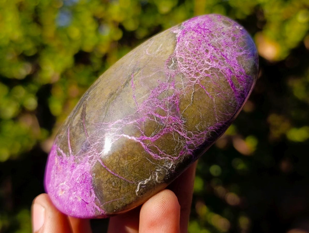 Polished Stichtite Standing Display Pieces x 6 From Barberton, South Africa - Toprock Gemstones and Minerals 