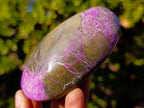 Polished Stichtite Standing Display Pieces x 6 From Barberton, South Africa - Toprock Gemstones and Minerals 