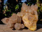 Natural Cascading White Phantom Smokey Luena Quartz Clusters x 2 From Luena, Congo - Toprock Gemstones and Minerals 