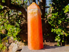 Polished Large Orange Twist Calcite Display Crystals x 2 From Maevantanana, Madagascar - Toprock Gemstones and Minerals 