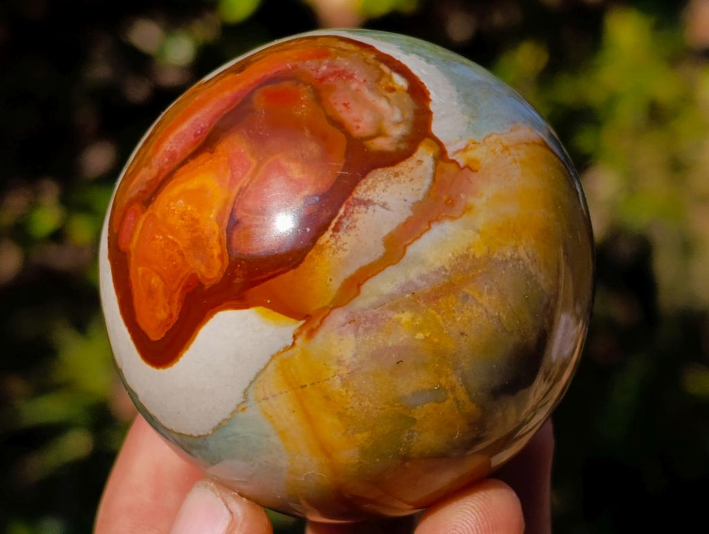 Polished Polychrome Jasper Spheres x 5 From Androka, Madagascar - Toprock Gemstones and Minerals 