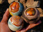 Polished Polychrome Jasper Spheres x 5 From Androka, Madagascar - Toprock Gemstones and Minerals 